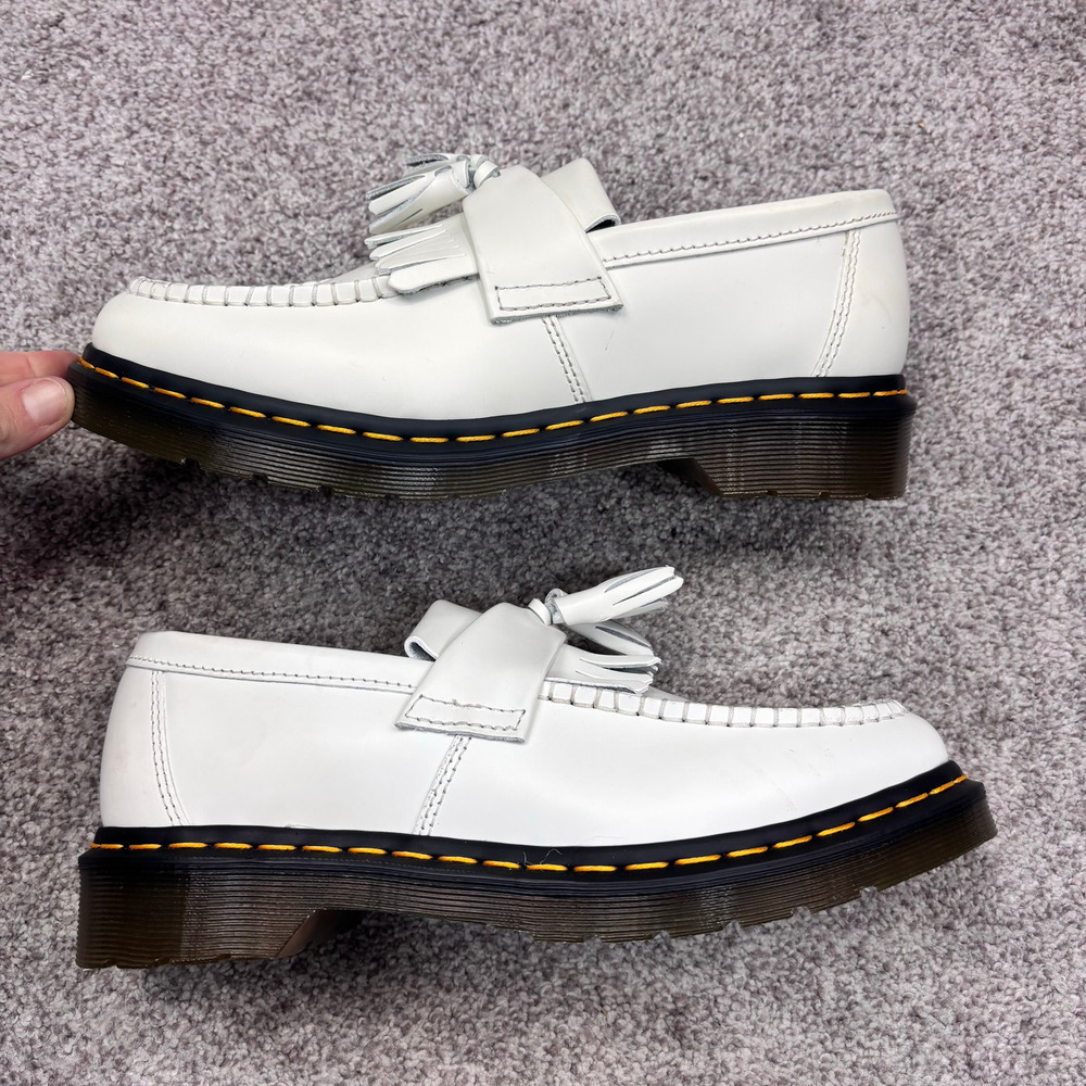 New! Dr. Marten Adrian Yellow Stitch Cashew colored Loafers size M8/W9 - Picture 5 of 7